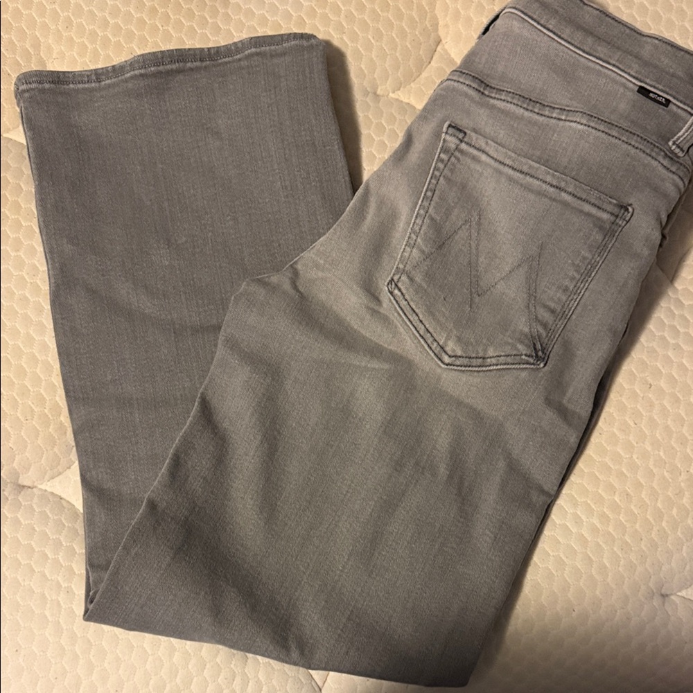 MOTHER Gray Denim Jeans